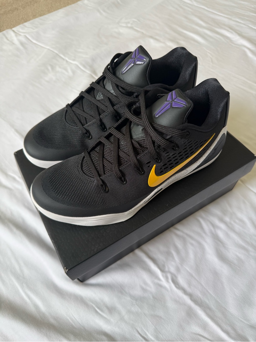Nike Kobe 9 EM Protro Lakers Away Shoes Size 11